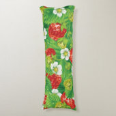 Coussins Longs Motif de fraises (Devant (Vertical))