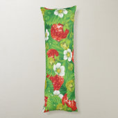 Coussins Longs Motif de fraises (Dos (Vertical))