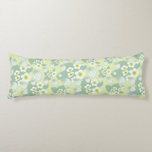 Coussins Longs Motif de fraises (Devant)