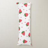 Coussins Longs Motif de fraises (Devant (Vertical))