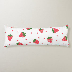 Coussins Longs Motif de fraises