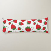 Coussins Longs Motif de fraises (Dos)