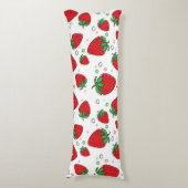 Coussins Longs Motif de fraises (Devant (Vertical))