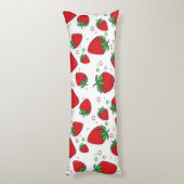 Coussins Longs Motif de fraises (Dos (Vertical))