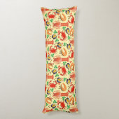 Coussins Longs Motif de fruits de mer (Dos (Vertical))