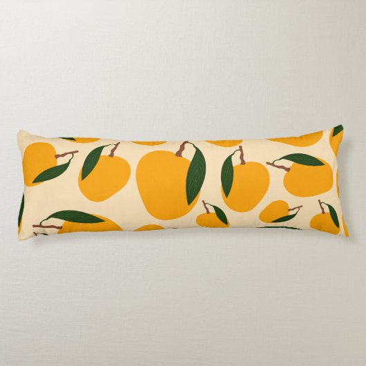 Coussins Longs Motif de fruits d'été Mango (Dos)