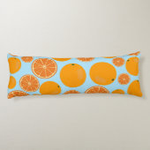 Coussins Longs Motif de fruits orange (Dos)