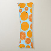 Coussins Longs Motif de fruits orange (Devant (Vertical))