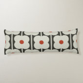 Coussins Longs Motif de grille rouge Abacus Flower Tomato (Dos)