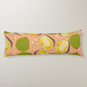 Coussins Longs Motif de Jackfruit d'été tropical - Fruit exotique (Dos)