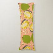 Coussins Longs Motif de Jackfruit d'été tropical - Fruit exotique (Devant (Vertical))
