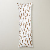 Coussins Longs Motif de jolies fourmis (Dos (Vertical))