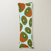 Coussins Longs Motif de Kiwifruit (Devant (Vertical))