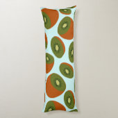Coussins Longs Motif de Kiwifruit (Dos (Vertical))