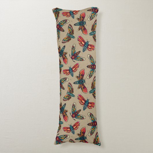 Coussins Longs Motif de la Moth (Devant (Vertical))