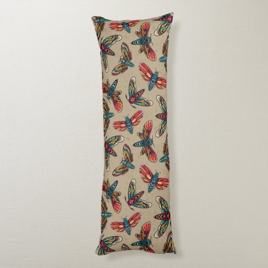 Coussins Longs Motif de la Moth (Dos (Vertical))
