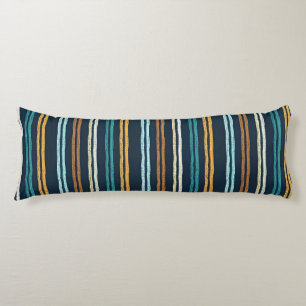 Coussins Longs Motif de lignes verticales abstraites