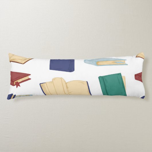 Coussins Longs Motif de livre (Devant)