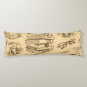 Coussins Longs Motif de livre (Dos)