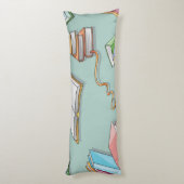 Coussins Longs Motif de livre (Dos (Vertical))