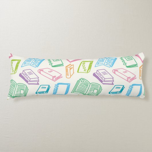 Coussins Longs Motif de livre (Devant)