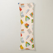 Coussins Longs Motif de livre (Devant (Vertical))