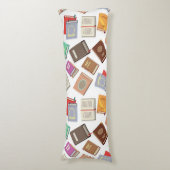 Coussins Longs Motif de livre (Devant (Vertical))