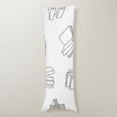 Coussins Longs Motif de livre (Devant (Vertical))