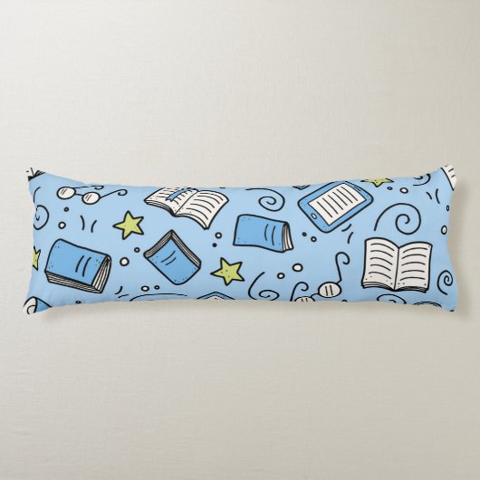 Coussins Longs Motif de livre (Devant)