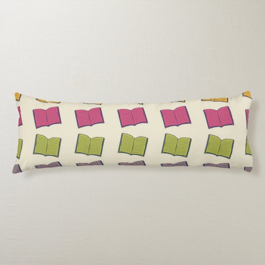 Coussins Longs Motif de livre (Devant)