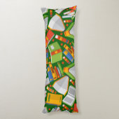 Coussins Longs Motif de livre (Dos (Vertical))