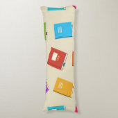 Coussins Longs Motif de livre (Devant (Vertical))