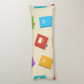 Coussins Longs Motif de livre (Dos (Vertical))