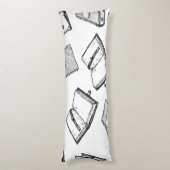 Coussins Longs Motif de livre (Dos (Vertical))