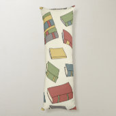 Coussins Longs Motif de livre (Dos (Vertical))