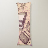 Coussins Longs Motif de livre (Devant (Vertical))