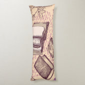 Coussins Longs Motif de livre (Dos (Vertical))