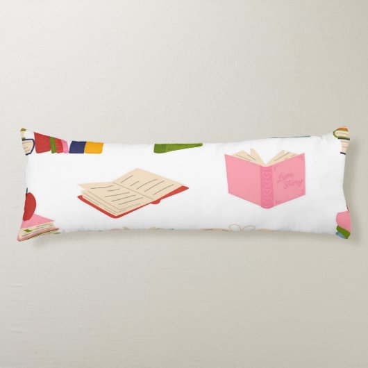 Coussins Longs Motif de livre (Devant)