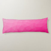 Coussins Longs Motif de maillage géométrique rose chaud (Dos)