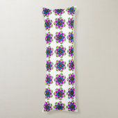 Coussins Longs Motif de mandala floral (Dos (Vertical))
