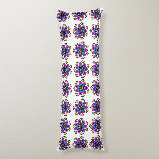 Coussins Longs Motif de mandala floral (Dos (Vertical))
