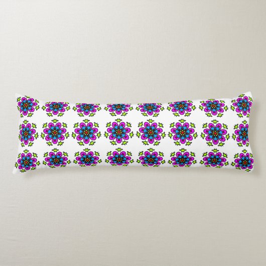 Coussins Longs Motif de mandala floral (Devant)