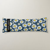 Coussins Longs Motif de marguerite, marguerites blanches, Votre n (Dos)