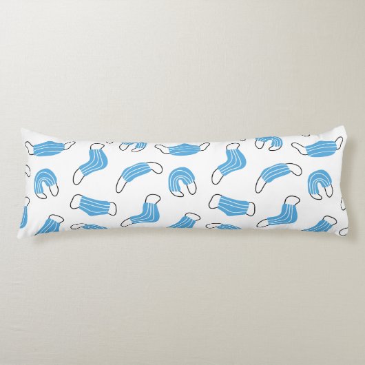 Coussins Longs motif de masque Médicale (Devant)
