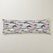 Coussins Longs Motif de moustache, rétro style (Dos)