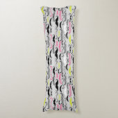 Coussins Longs Motif de moustache, rétro style (Devant (Vertical))