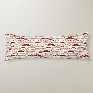 Coussins Longs Motif de moustache, rétro style 3