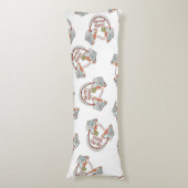 Coussins Longs Motif de musique nouilles Ramen (Devant (Vertical))