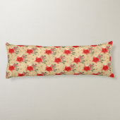 Coussins Longs Motif de Noël floral personnalisé (Dos)