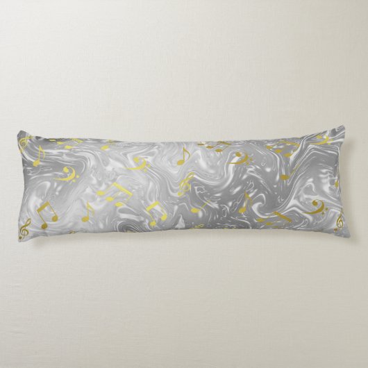Coussins Longs motif de notes de musique élégant (Dos)